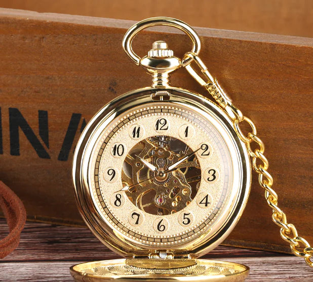 Gold Mechanical Pocket Watch