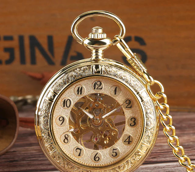 Gold Mechanical Pocket Watch