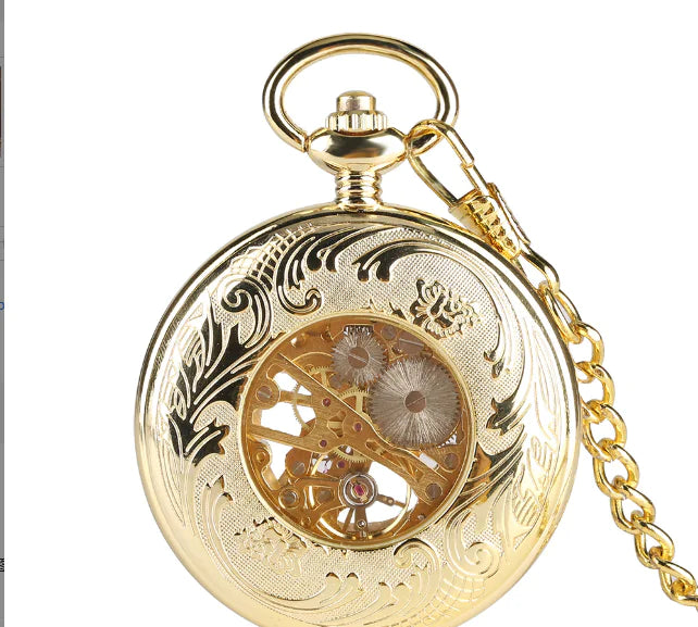 Gold Mechanical Pocket Watch