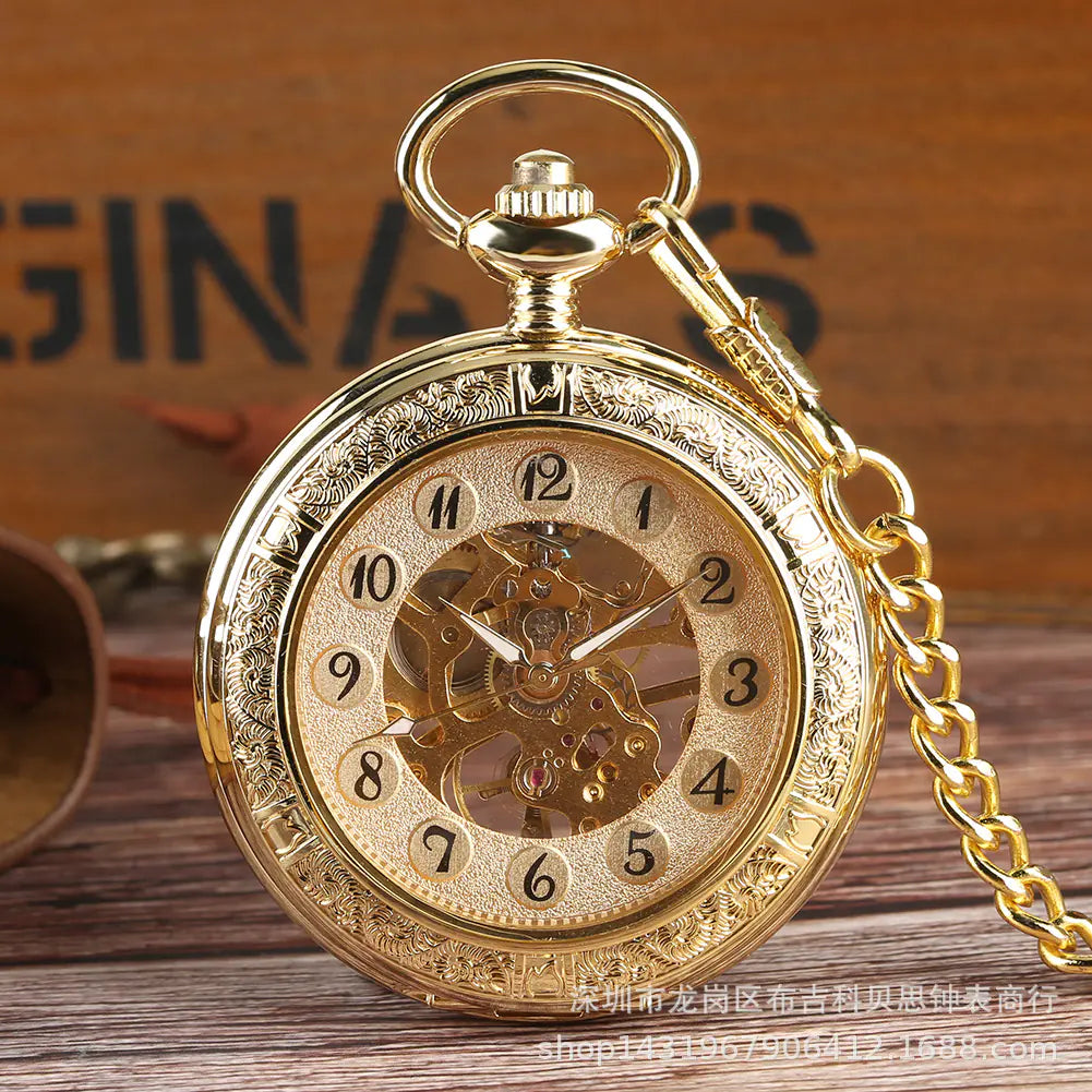 Gold Mechanical Pocket Watch